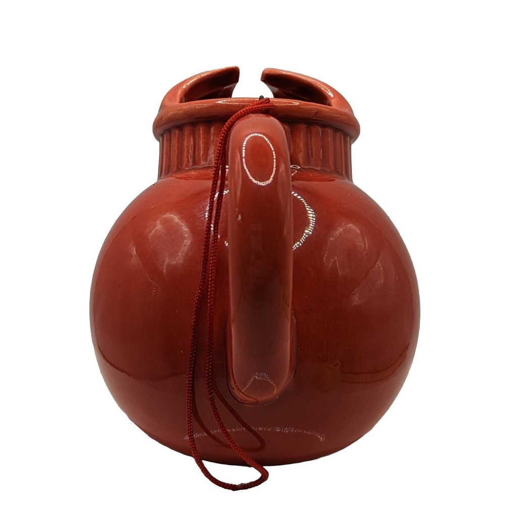 Seasons of Cannon Falls Red Orange Ball Pitcher Yellow Disc Jug Ornaments - Picture 4 of 15